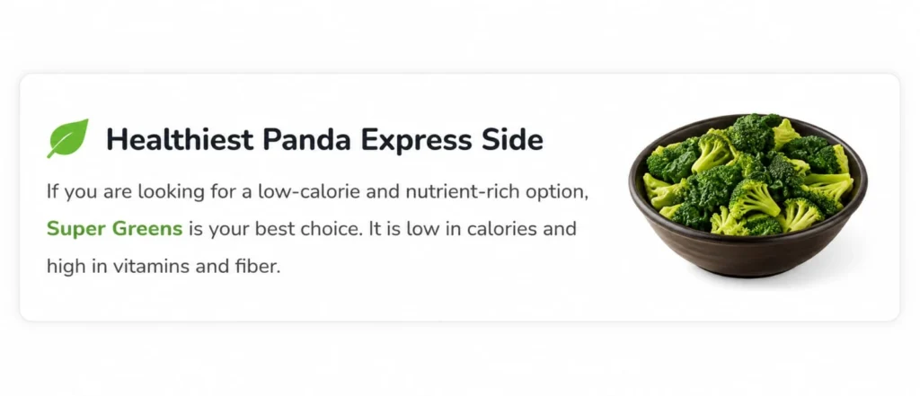 Panda Menu Sides Blog 4 Panda Express Super Greens – Healthiest Side Menu Option with Low Calories